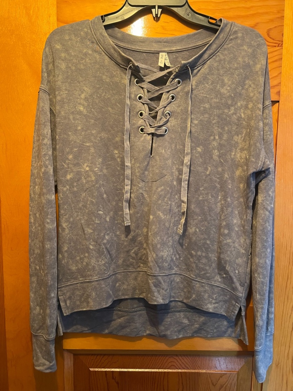Mudd Lace-Up Pullover